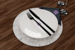 Placemat Napkin Plate Mockup