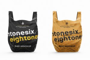 Plastic Bag Mock-Up Template