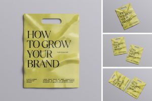 Plastic Carrier Bag Mockup