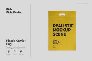 Plastic Carrier Bag Mockup