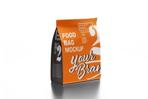 Plastic Coffee Bag Mockup