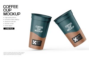 Plastic Coffee Cup Mockup
