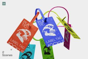 Plastic Label Tag Mockup | 004