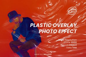 Plastic overlay photo effect