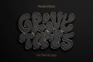 Plastic Text & Logo Effect