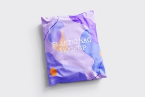 plastic wrap mockup design