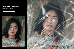 Plastic Wrap Photo Effect