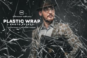 Plastic Wrap Photo Effect