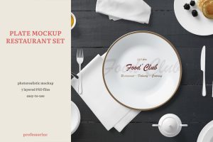 Plate Mockup – Restaurant Set