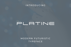 Platine Futuristic Font