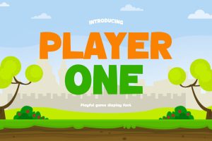 Player One – Gaming Fun Font