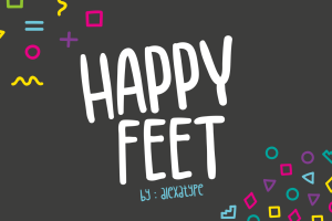 Playful & Whimsical Font – Happy Feet