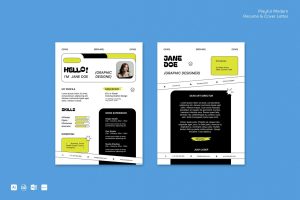 Playful Modern Resume & Cover Letter | 002