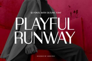 Playfull Runway Sans Serif Family Font