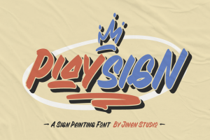 Playsign – A Sign Painting Font