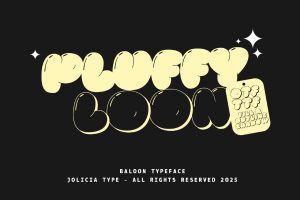 Pluffy Loon | Baloon Bubble Font