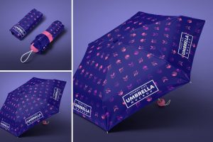 Pocket Size Umbrella Mockup