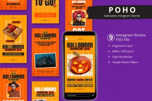 Poho – Halloween Instagram Story & Canva Template