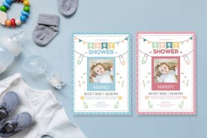 Polaroid Memory – Baby Shower Invitation