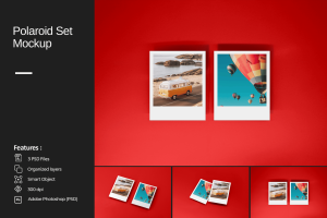 Polaroid Set Mockup