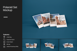 Polaroid Set Mockup