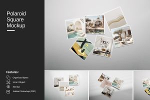 Polaroid Square Mockup