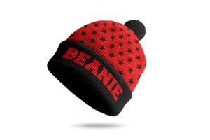 Pom Pom Beanie Mockup