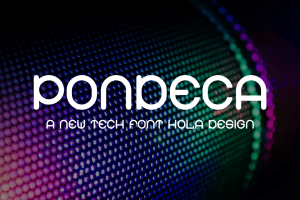 Pondeca – Tech & Sci fi Font