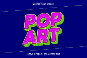 Pop Art Vector Text Effect