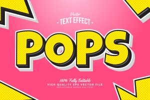 Pops Text Effect