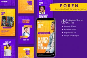 Poren – International Youth Day Instagram & Canva