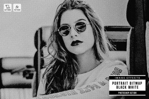 Portrait Bitmap Black White