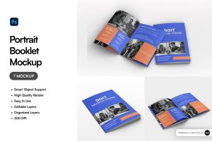 Portrait Booklet Mockup