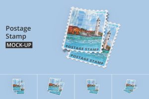 Postage Stamp Mockup