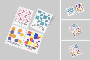 Postage Stamp Mockup