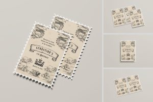 Postage Stamp Mockup