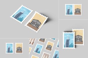 Postage Stamp Mockups