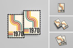 Postage Stamps mockup