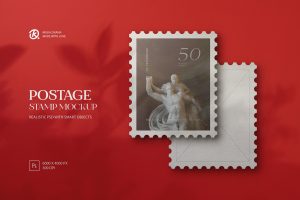 Postage Stamps Mockup