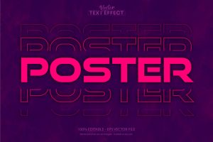 Poster – Editable Text Effect, Font Style