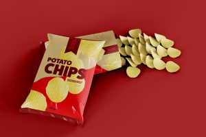 Potato Chips Bag Mockup