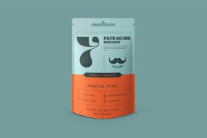 Pouch Packaging Coffee Mockup