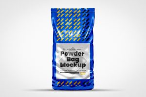 Powder Plastic Bag Mockup Template