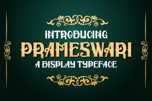 Prameswari Vintage Serif Block font
