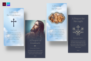 Prayer Cards Template
