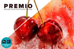 Premio Watercolor Photoshop Action