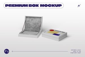 Premium Jewellery Box Mockup