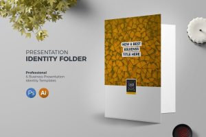 Presentation Folder Template Retro 03