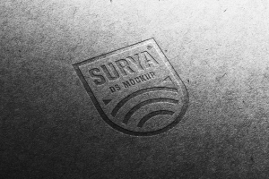 Pressed Logo Mockup