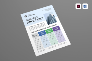 Price Table Flyer